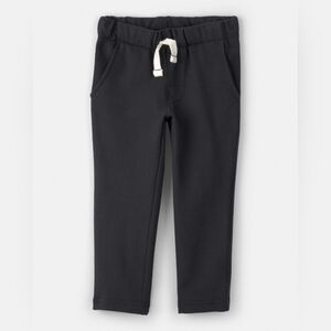 NWT Carter's Black Jogger Sweatpants with White Drawstring